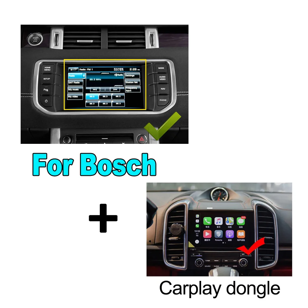 For Bosch Carplay Автомобильный Android gps Navi навигатор плеер для Land Rover Range Rover Evoque 2011~ HD экран дисплей радио стерео система - Цвет: For Bosch Carplay