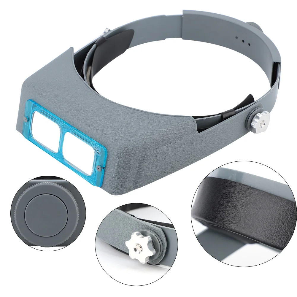 Увеличительное стекло для чтения с повязкой на голову 4 регулируемые оптические