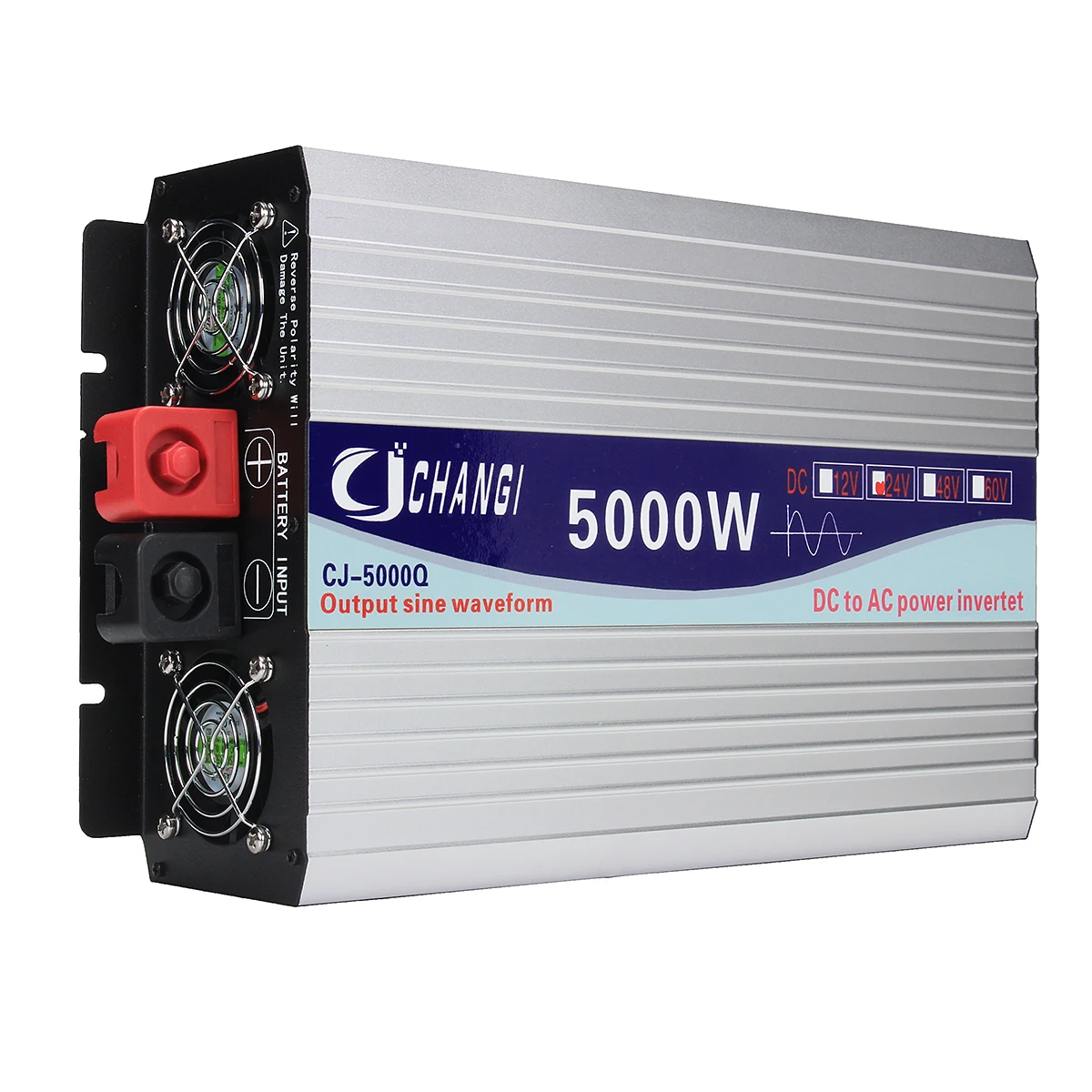 

Intelligent Solar Pure Sine Wave Inverter DC 12V/24V To AC 110V 60Hz 3000W/4000W/5000W/6000W Power Converter