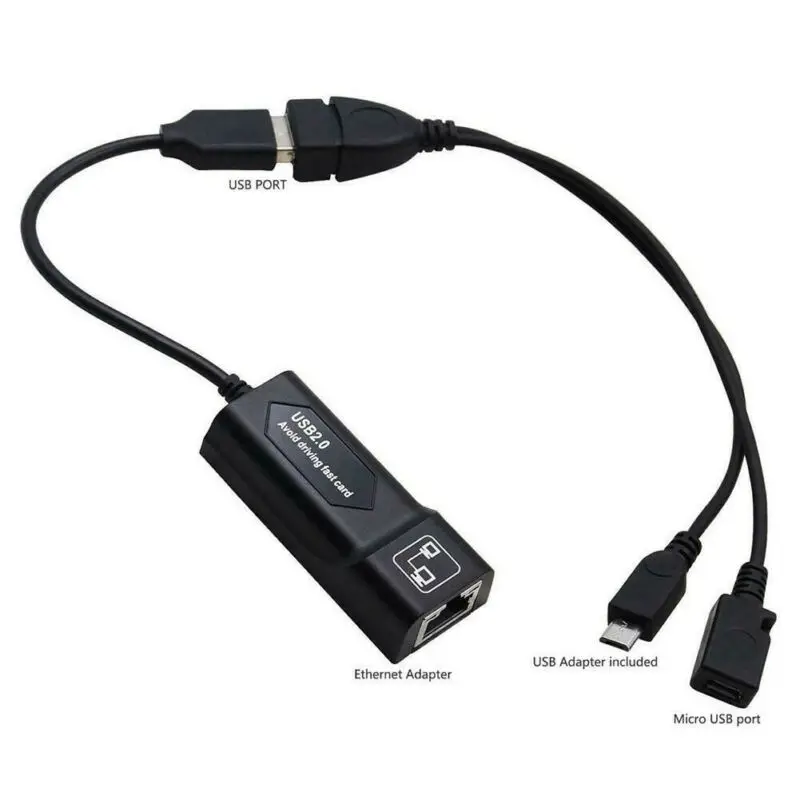 Адаптер Ethernet US LAN для AMAZON FIRE TV или STICK GEN 2/3/4 остановки буфера |