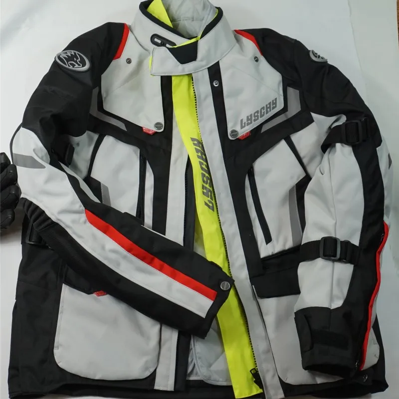 

LYSCHY Travel Equipment Motorcycle Jacket Motocross Suits Jacket&Pants With Protective Gear Armor Motorcycle Jacket Waterproof
