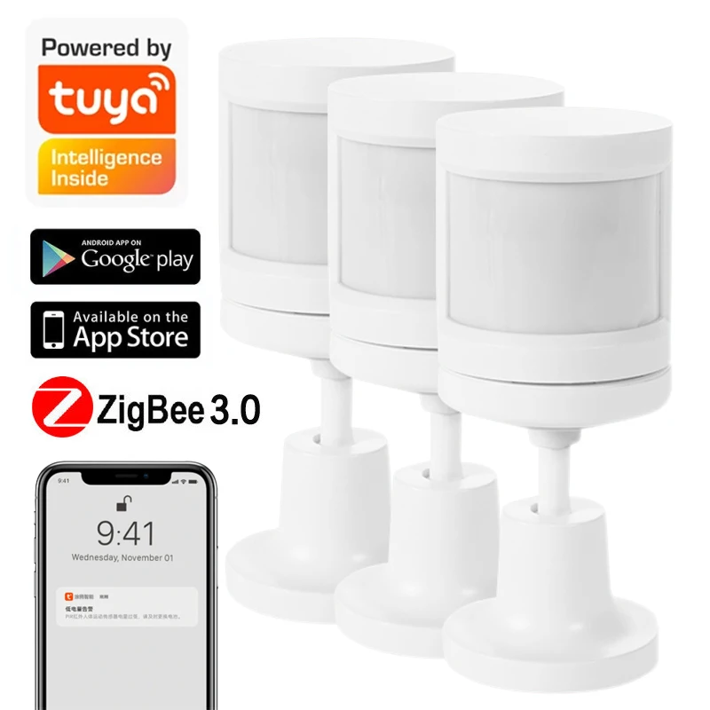 

Смарт-датчик движения Tuya ZigBee, инфракрасный датчик присутствия, с поддержкой Alexa Google Smart Life