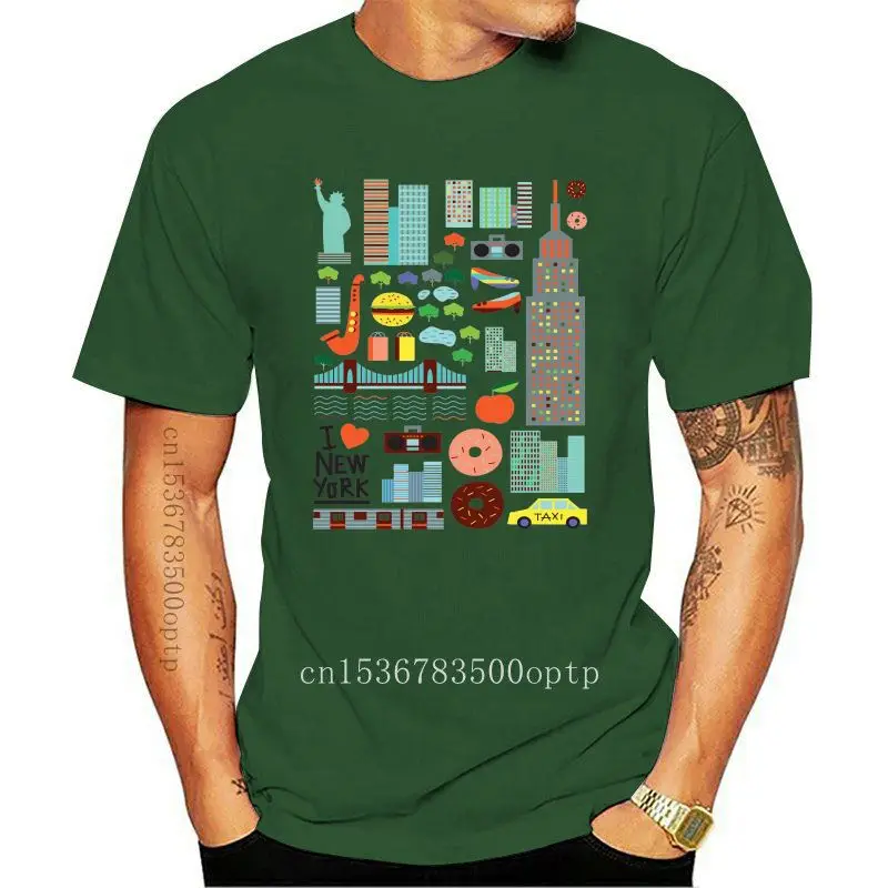 

T-SHIRT ARTWORK NEW YORK CITY SOUVENIR TIMES SQUARE - 2 - S-M-L-XL-2XL-3XL
