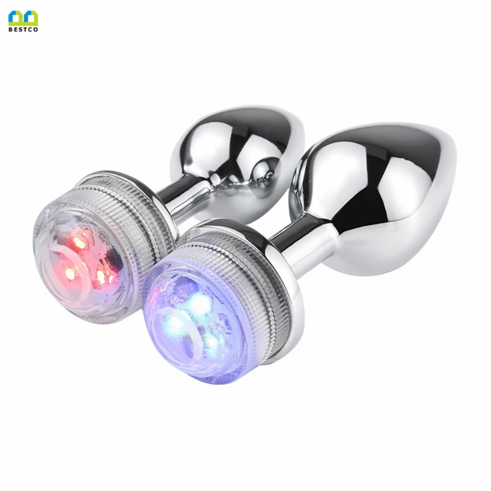 BESTCO 18 + светодиодная Анальная пробка с дистанционным управлением меняющая цвет