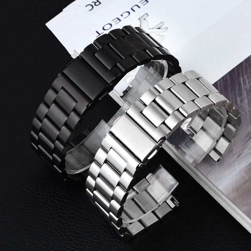 

For Xiaomi Youpin Haylou RT LS05S,Watch Color,Mi Bro Air,Haylou LS02 Metal WatchBand 20mm 22mm Stainless Steel Strap