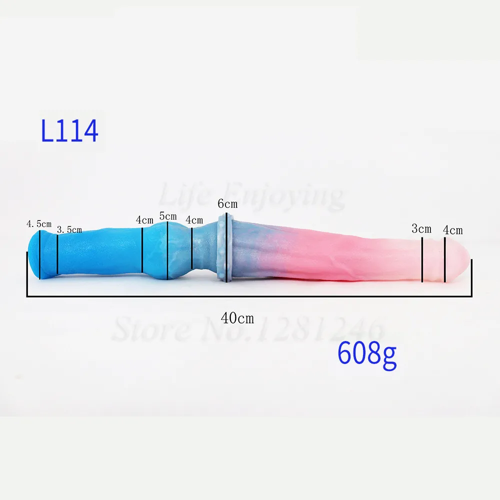 Супер длинный реалистичный фаллоимитатор с двойной головкой большой узел пенис