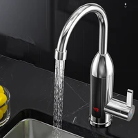 electric water heater kitchen faucet single hole water stream mix practical sprayer sink deck mounted tap device