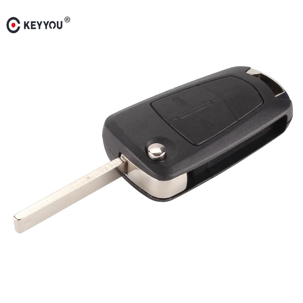 Раскладной Автомобильный брелок KEYYOU с 2 кнопками для Vauxhall Opel Corsa Astra Vectra Signum чехол