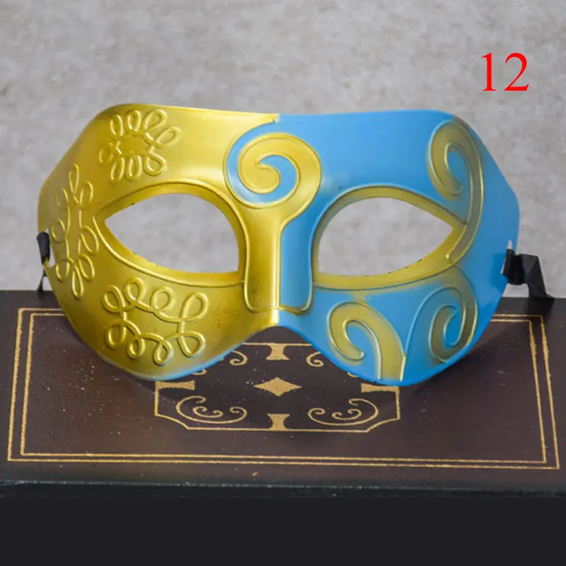 Креативная мужская маска на половину лица Хэллоуин пластиковые сращивающиеся