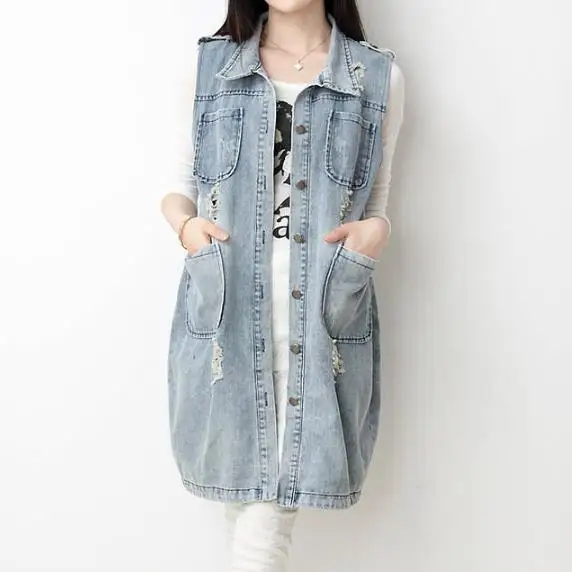 Clobee женские куртки 2019 зима лето негабаритных джинсовые Дамские отверстия