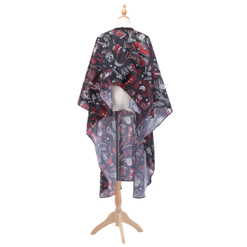 1pc Red Car Cactus Patterns Haircut Hairdressing Barber Cloth Apron Polyester Hair Styling Design Supplies Salon Gown New |
