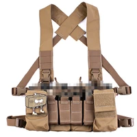 d3crx outdoor heavy tactical vest chest hanging mk3 sports belly pocket m203 grenade chest hanging tool bag