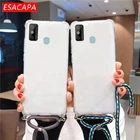 Ремешок на шею, шнур чехол для телефона для Tecno Spark 6 Camon 15 Air, прозрачный, ТПУ, противоударный чехол с подушкой безопасности для Spark 6 GO