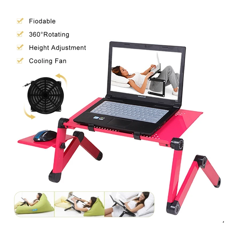 Регулируемая алюминиевая настольная подставка для ноутбука стол с вентиляцией