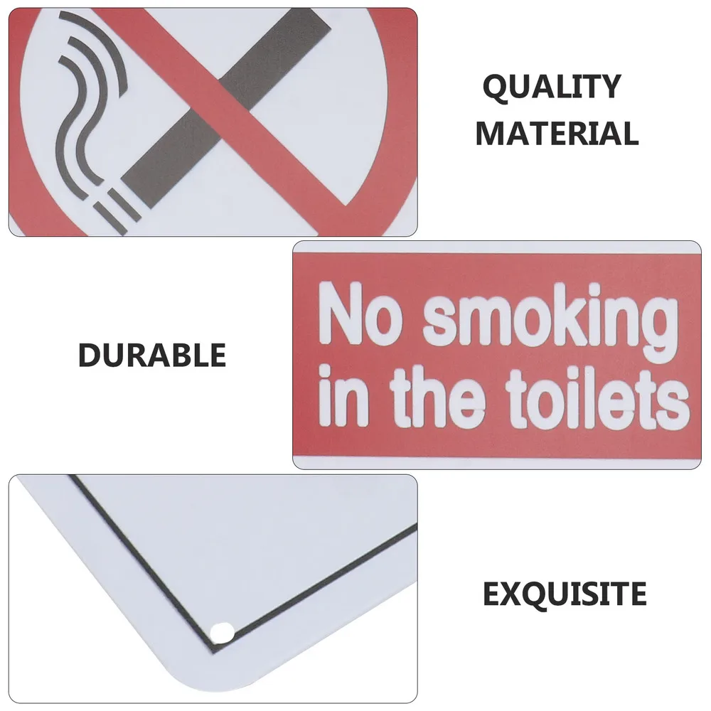 

1 Pc Toilet Warning Boards Iron Smoking Warning Boards Smoking Doorplates