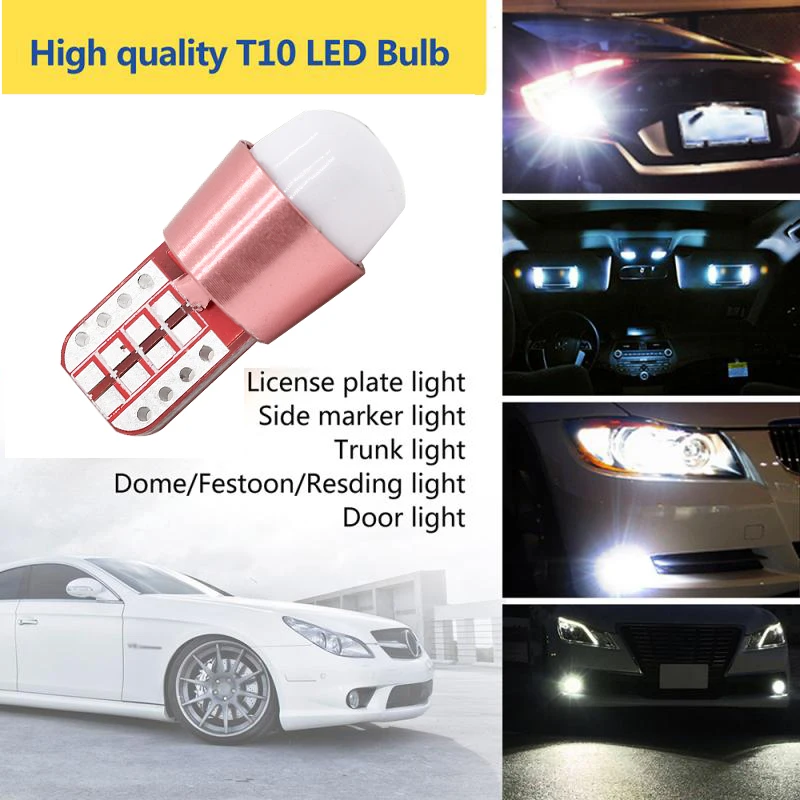 10 шт. светодиодные лампы t10 w5w 194 168 3 smd | Автомобили и мотоциклы