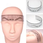 3 вида стилей многоразовые брови Линейки инструмент измеряет, микро лезвия, Перманентный макияж бровей татуировки позиции линейка