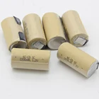 Akkus никелевые листы SC батареи sub C батарея 2200mAh плоский Топ NICD 1,2 V реальная емкость как заявлено для электрических инструментов для B  D