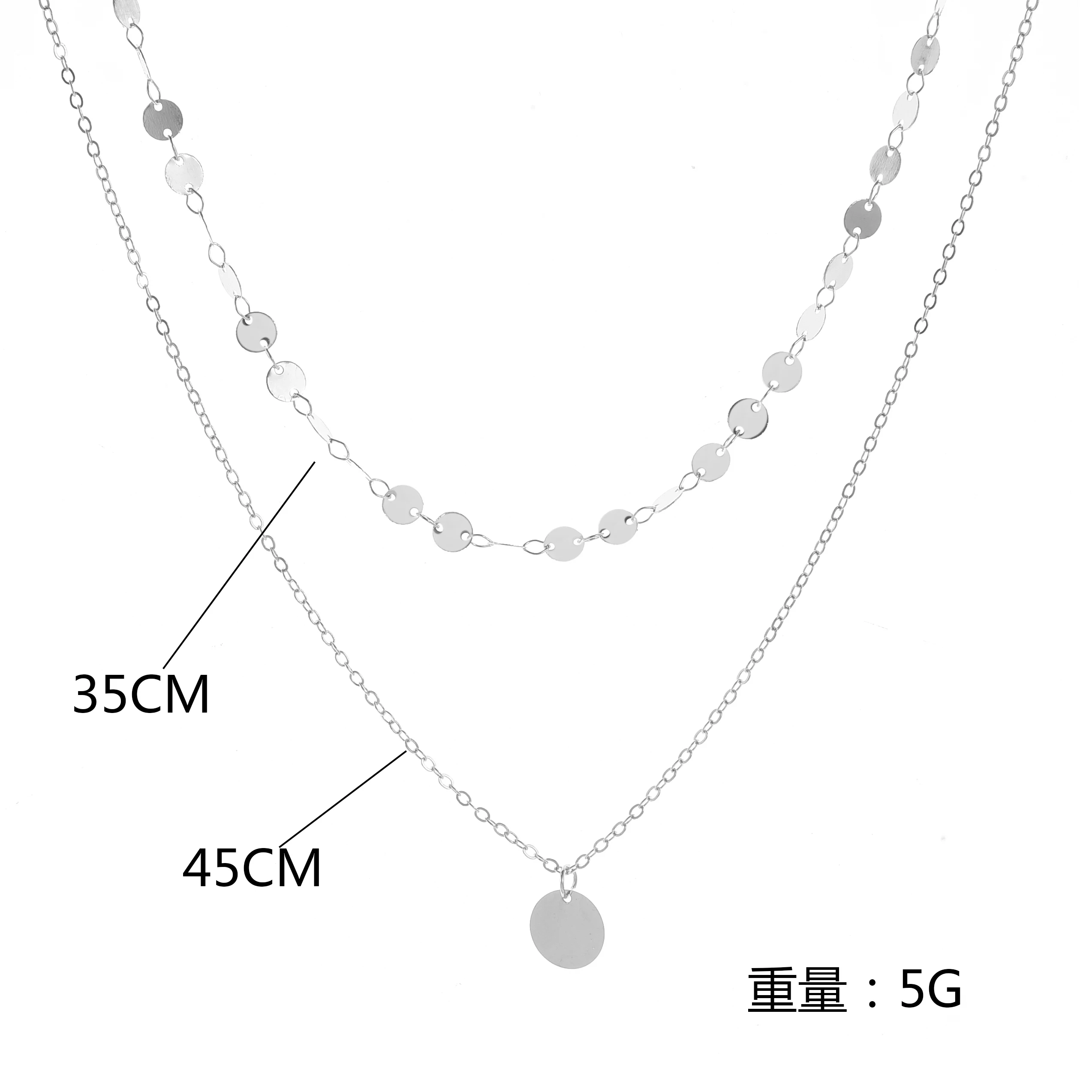 Ожерелье женское многослойное с золотыми монетами XL455 | Украшения и аксессуары