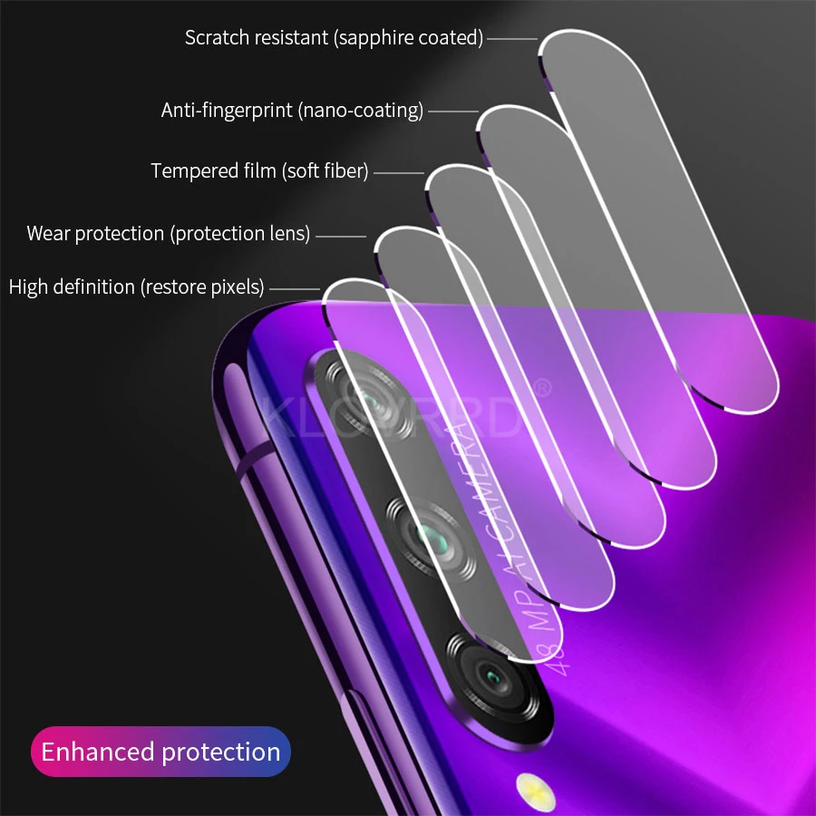 Задняя крышка объектива камеры Закаленное стекло Защитная пленка для huawei Honor 9X pro