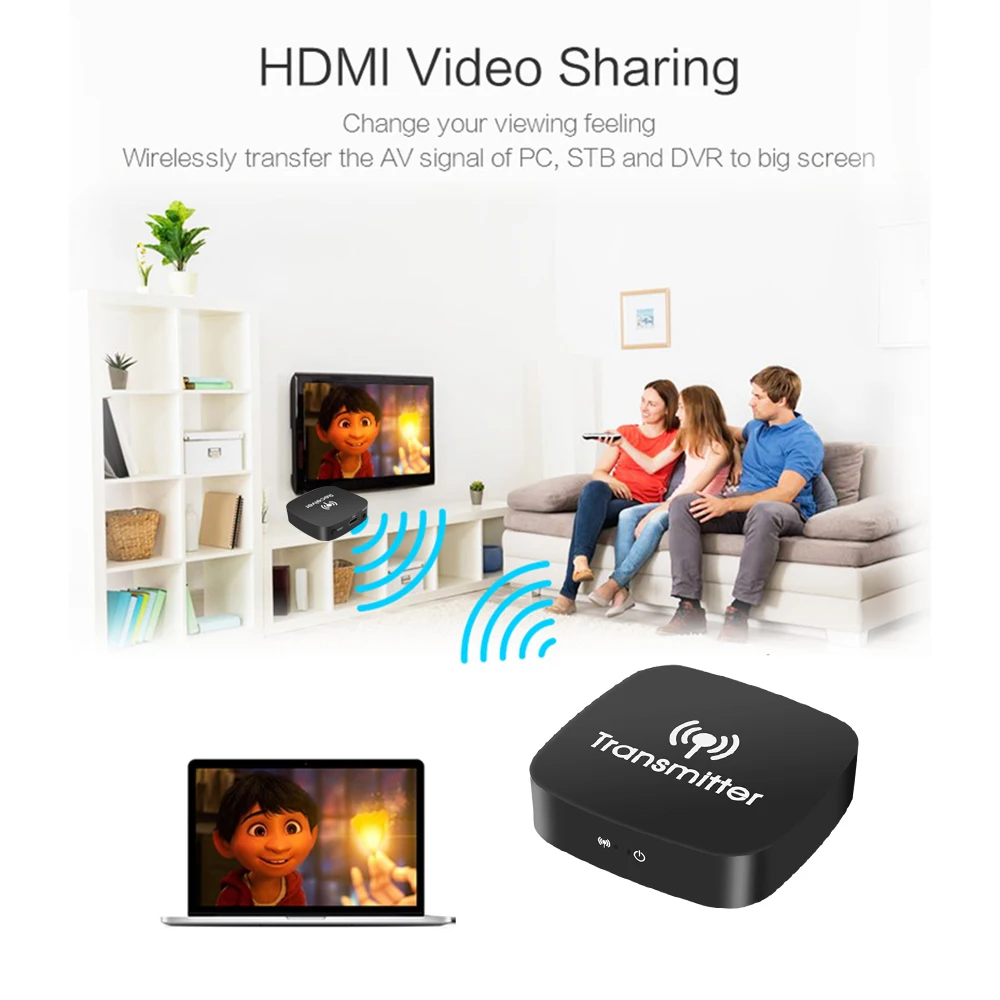 Kebidumei 2 4 ГГц/5 ГГц беспроводной HDMI удлинитель 1080P аудио видео передатчик приемник 10