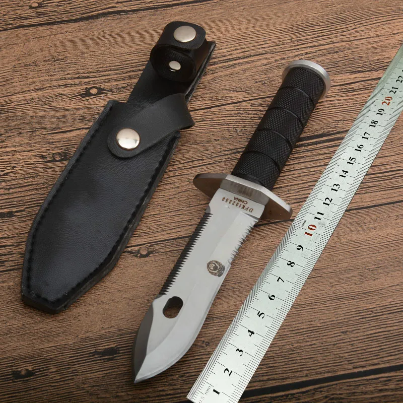 SR Outdoor прямой нож для выживания 440 стальной фиксированный 58HRC ABS Инженерный