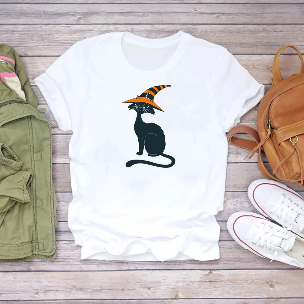 

Gifts For Cat Lovers Love Fluff Animal Nature Woman Cloth Weirdgirl y2k Aesthetic 90s T-shirt Black Harajuku 90s White Shirt