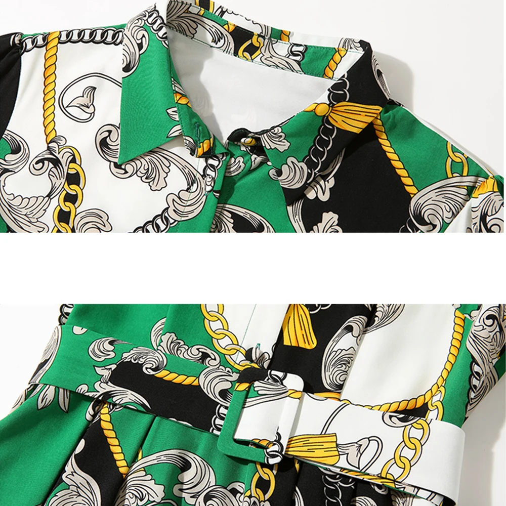 

New Arrival Spring Summer Autumn Runway Vintage Floral Print Collar Long Sleeve Women Ladies Party Casual A-Line Maxi Dress