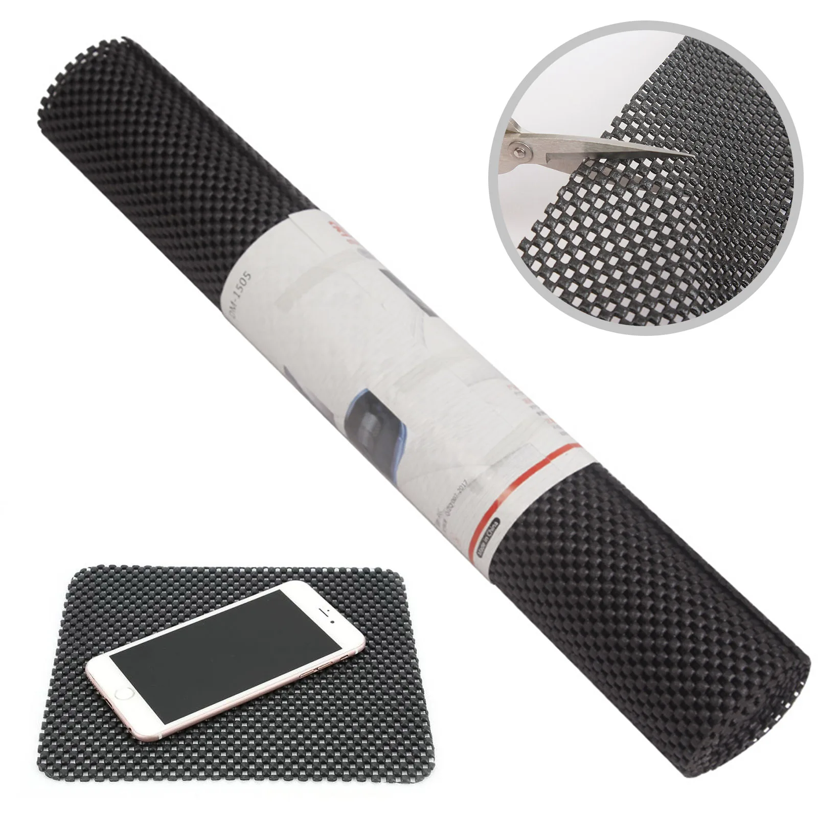 

150cmx50cm Non-Slip Mat Black Anti Slip Mat Roll Car Mat Non-slip Soft DIY Free Cutting Mat Anti Non Slip For Car Home Use