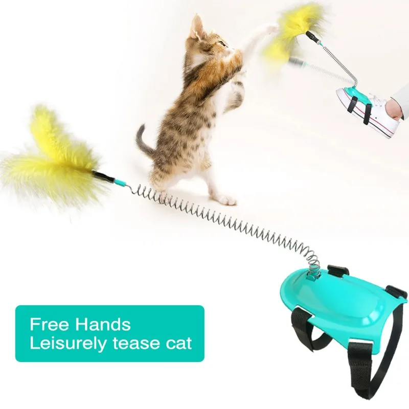 Домашнее животное кошка Весна перо забавный кот клеющиеся человеческие