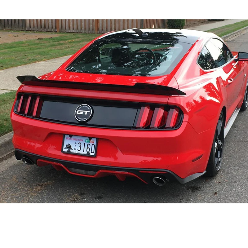 Задний спойлер из углеродного волокна крылья для Ford Mustang GT V8 V6 Coupe 2015 2019 FRP MMD