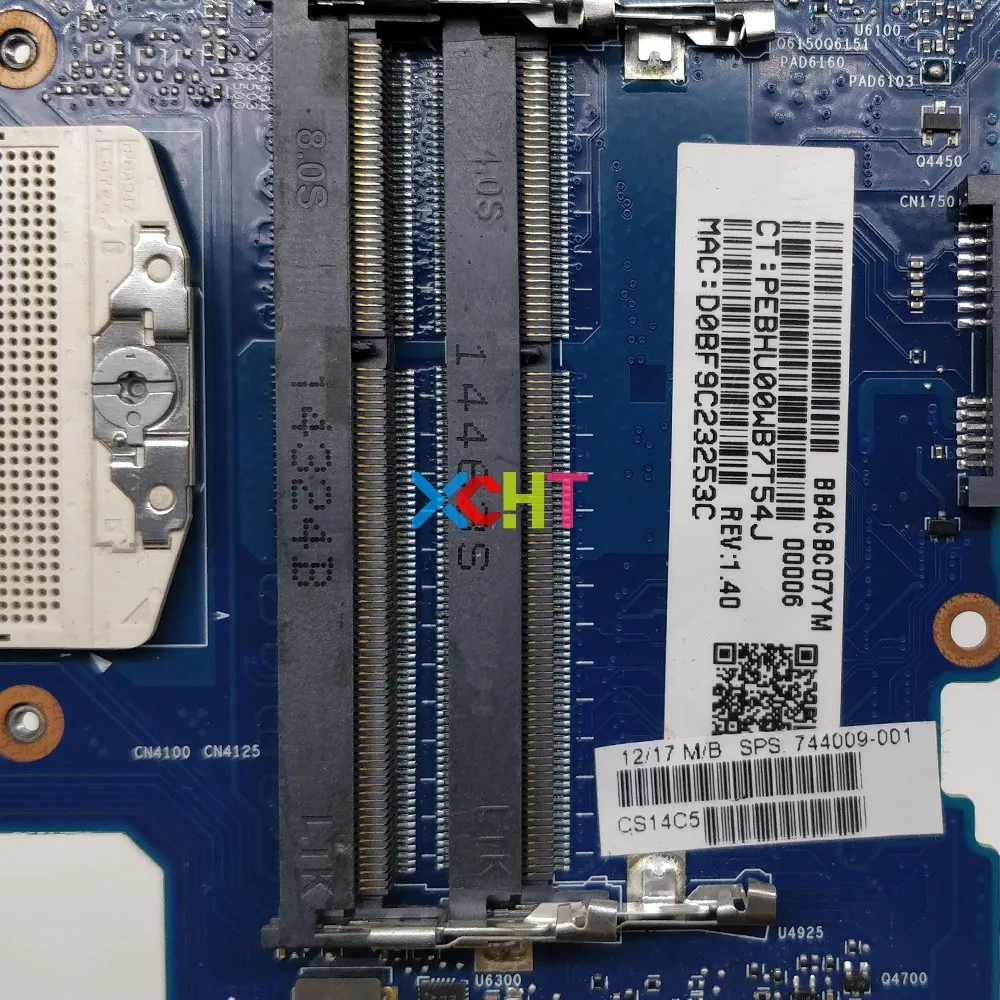 Материнская плата для ноутбука HP ProBook 640 G1 Series 744009 001 6050A2566302 MB A04 QM87 HD4600