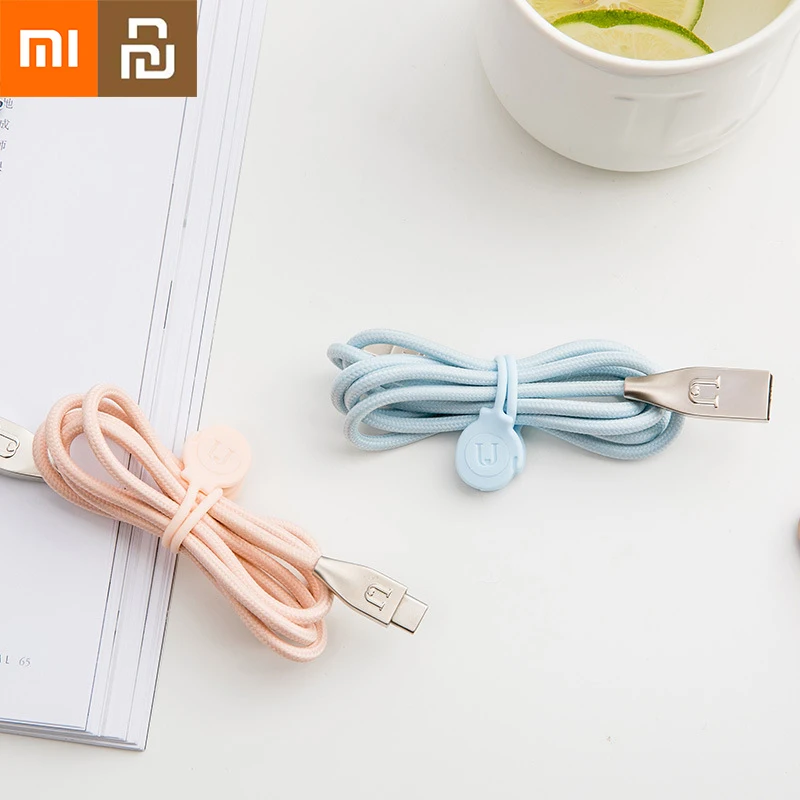 

NEW2022 Xiaomi Youpin Magnetic Band 3 Pcs Headphone Cable Data Cable Magnet Adsorption Food Storage Tidy Band Silicone Magnetic