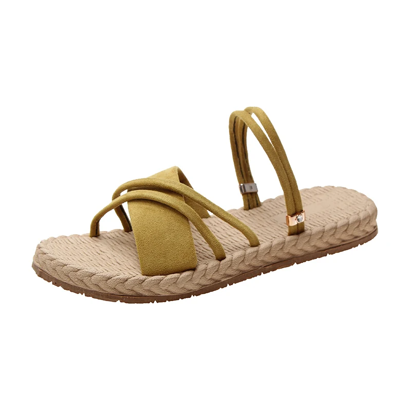 

Летние женские шлепанцы Тапочки низкий каблук пляжные повседневные сандалии с ремешком, модная прочная обувь, сланцы для сада, модные тапоч...