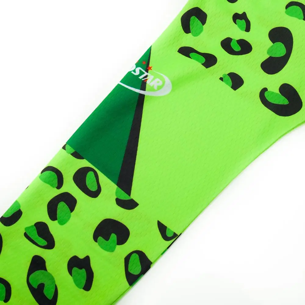 Неоновая зеленая Осенняя профессиональная футболка с длинным рукавом для езды