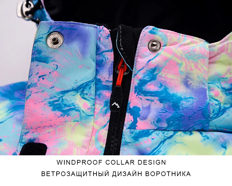 Новинка, хит, женский лыжный костюм для улицы, супер теплая одежда, куртка для катания на лыжах и сноуборде+ штаны, костюм, ветрозащитная водонепроницаемая зимняя одежда