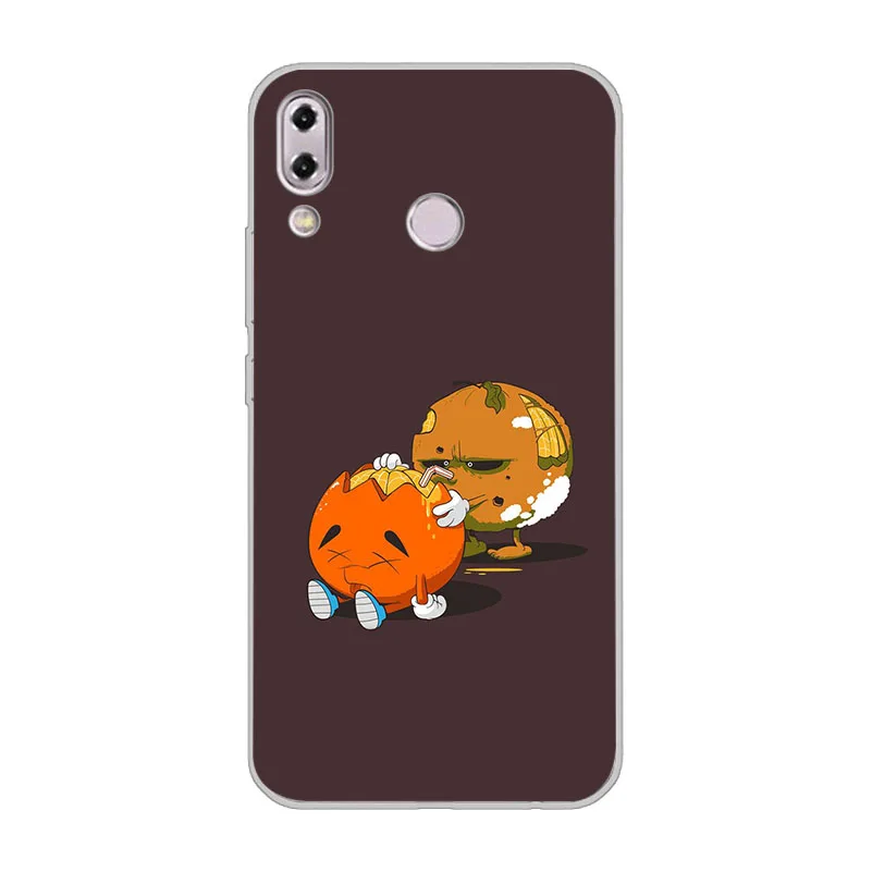 ciciber Phone Case for ASUS Zenfone 5 Lite 5Q ZC600KL ZE620KL Soft TPU Cover 5Z ZS620KL Funny Cartoon Food Coque | Мобильные