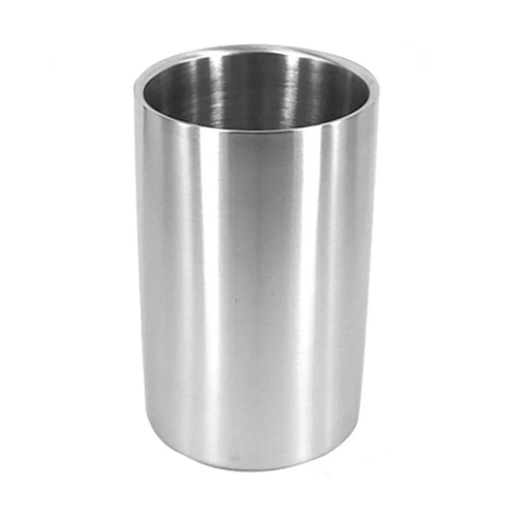 Нержавеющая сталь с двойной стенкой тепла Изолированная ведро для кубиков льда