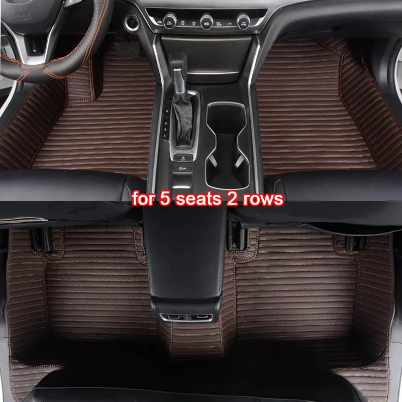 coffee 2 rows KADULEE изготовленный на заказ автомобильный коврик для Mazda 3 cx3 5 6 8 CX-5 CX-7 MX-5 CX-9 CX-4 atenza коврики стайлинга автомобилей, автомобильные аксессуары - Название цвета: coffee 2 rows