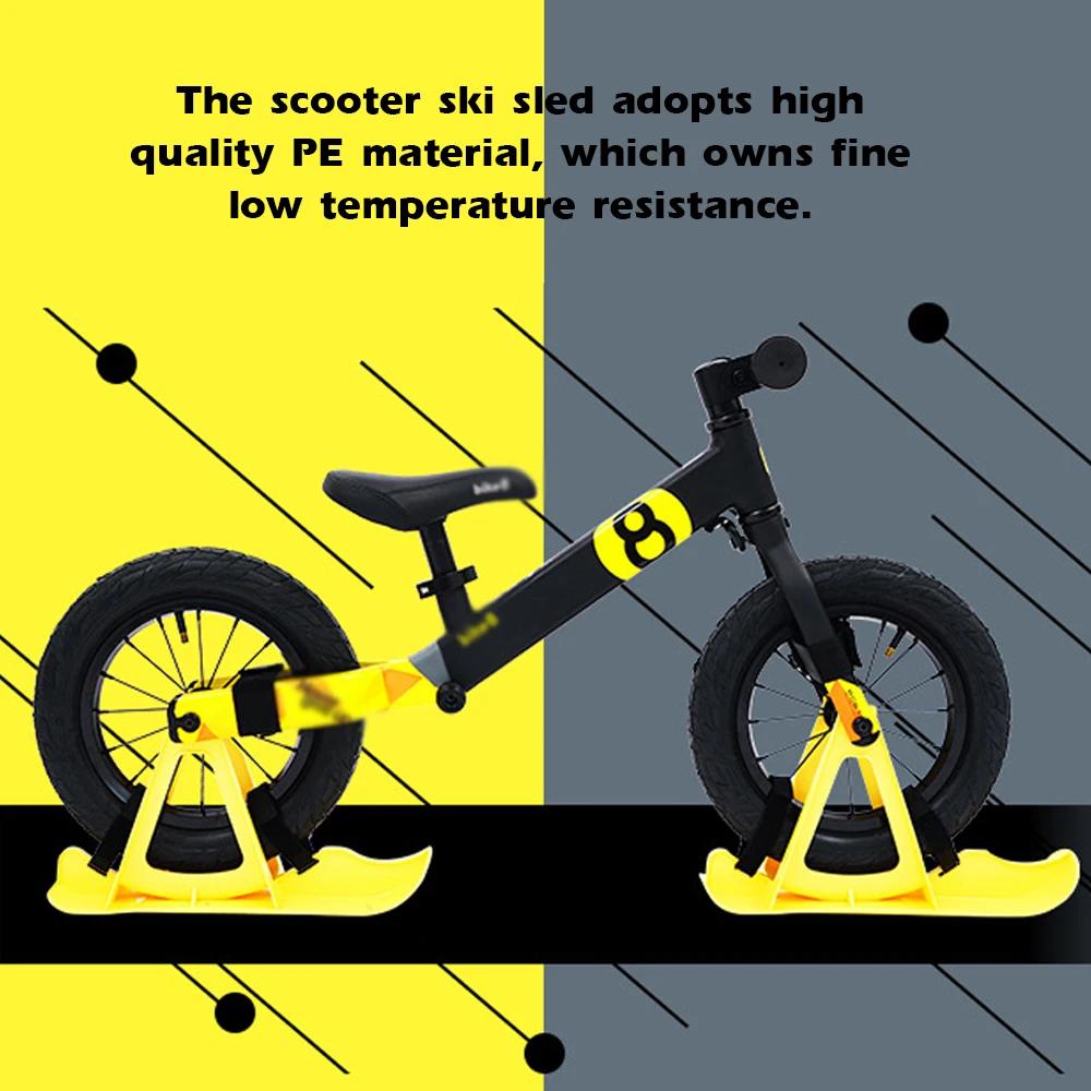 Lixada 2 шт. скутер лыжные сани детский велосипед сноуборд сделай сам
