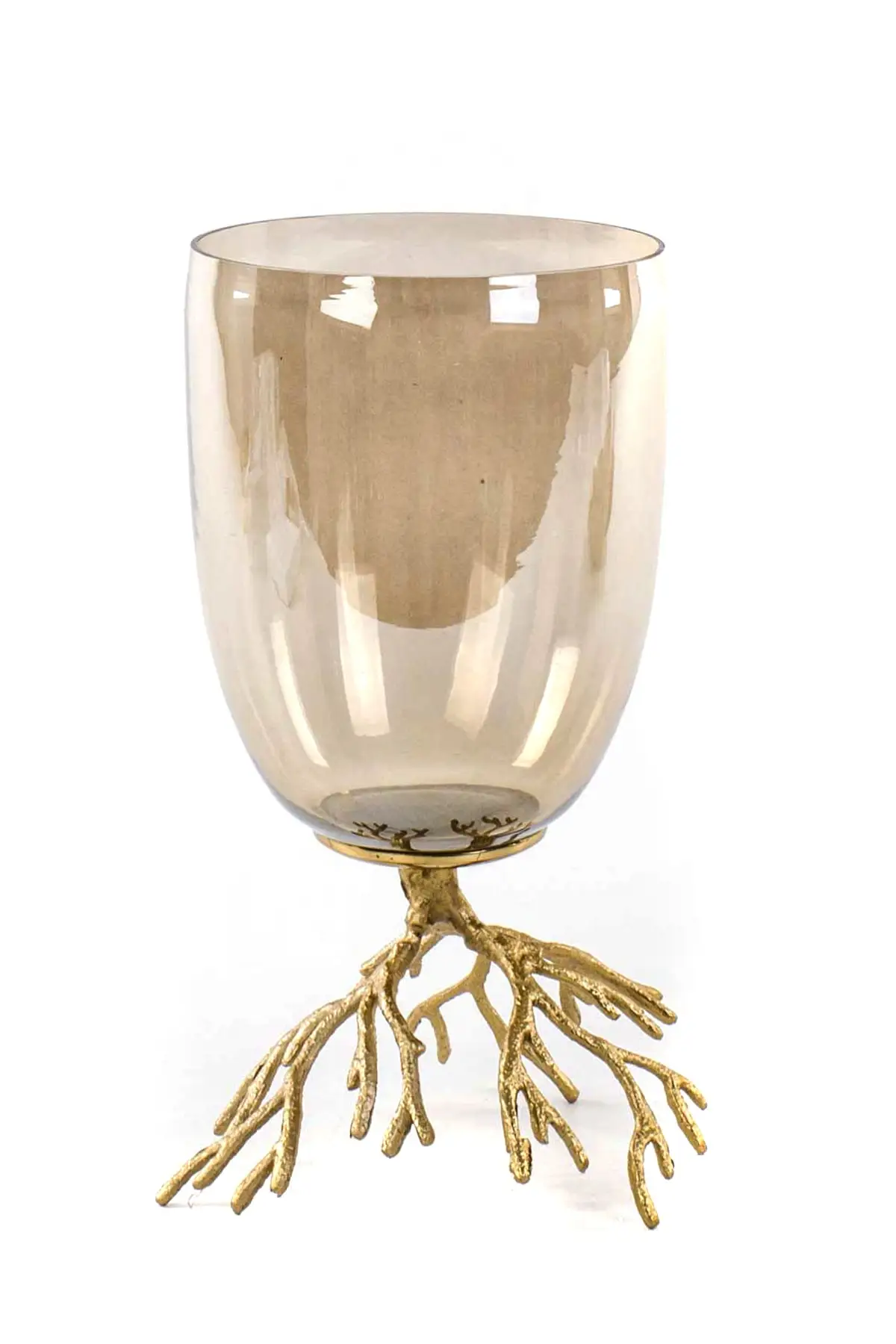 

Euro Flora Metal Branch Pedestal Glass Vase Bal Color 16x32 Cm 173316