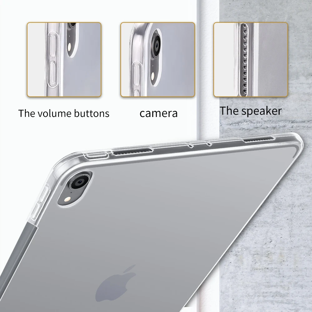 Прозрачный чехол для iPad Pro 12 9 2018 ТПУ силиконовый мягкий противоударный защитный