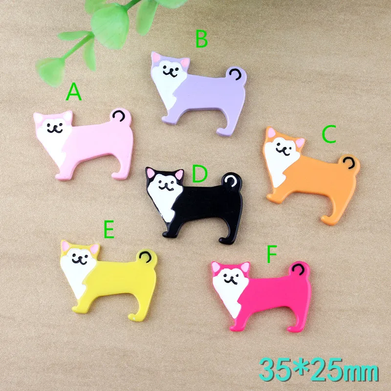 Каваи полимерные Кабошоны 10 шт. 35*25 мм Красочные планарные Патч наклейка милые