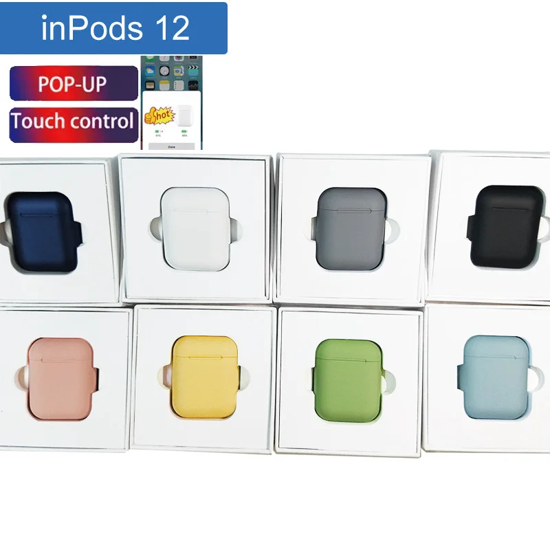 Inpods, Bluetooth наушники, 5,0, беспроводные наушники, наушники, спортивные наушники-вкладыши, гарнитура для iPhone xiaomi PK i10 i 12 i200 i12 tws AP2