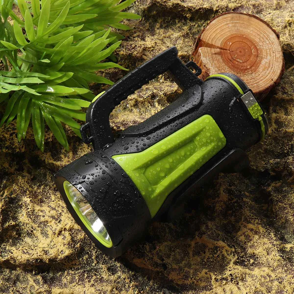 USB Встроенный перезаряжаемый светодиодный прожекторный фонарь фонарик водонепроницаемый точечный ручной прожектор портативная лампа KS-885