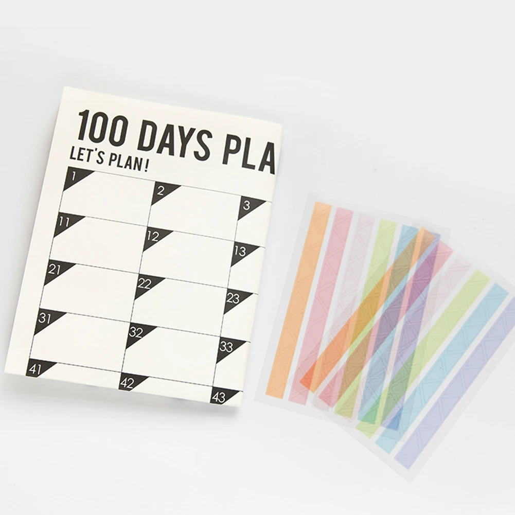 70x45 см 100 дневный ежемесячный планировщик календаря организатор памятки годовый