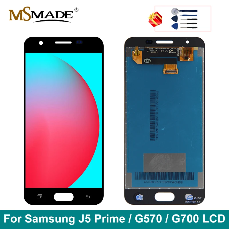 Сменный ЖК дисплей для Samsung Galaxy J5 Prime G570 G570F On5 2016 G5700 сенсорный экран дигитайзер в