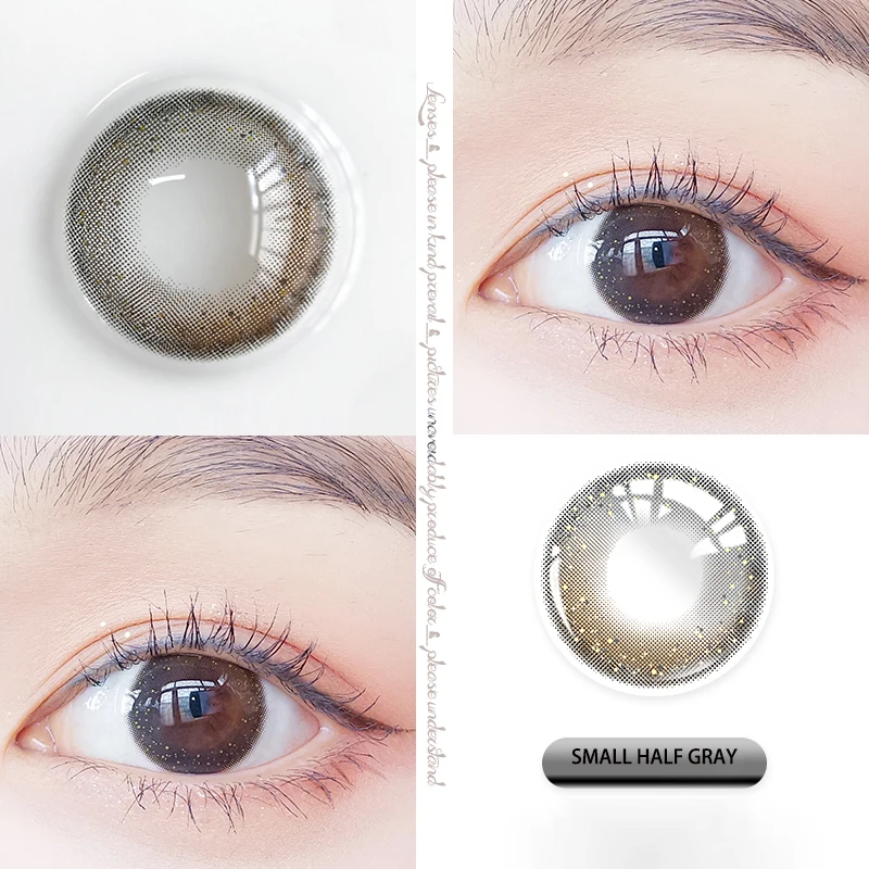 ovolook 2pcspair 6 tone lenses colorful contact lenses colored lenses for eyes 24 degrees yearly use eye color lens eye contact free global shipping