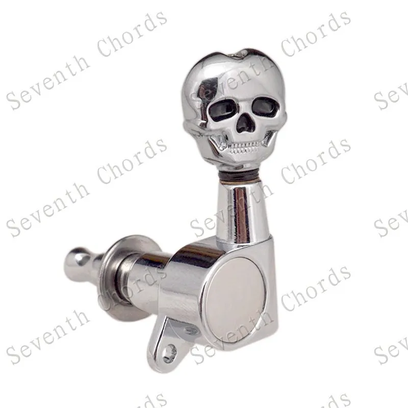 3R3L акустической гитары кнопка в виде черепа Колки ключи тюнер Аксессуары для