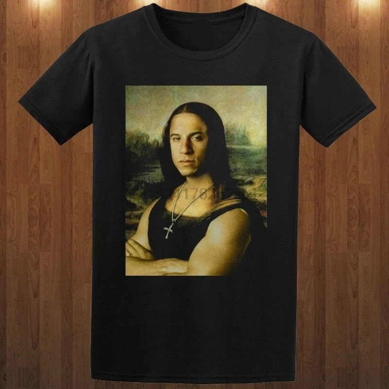 Funny Mona Lisa VinDiesel Tee Fast and Furious S M L XL 2XL 3XL T-shirt Movie Series |